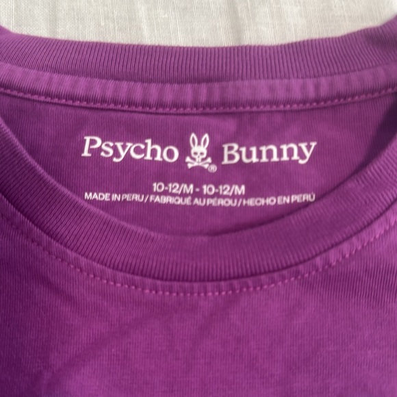 Boys embroidered Psycho Bunny T shirt - size 10/12 - Picture 3 of 5